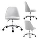 preview thumbnail 25 of 39, Home Office Desk Chair Task Chairs Swivel Ribbed Task Vanity Chair