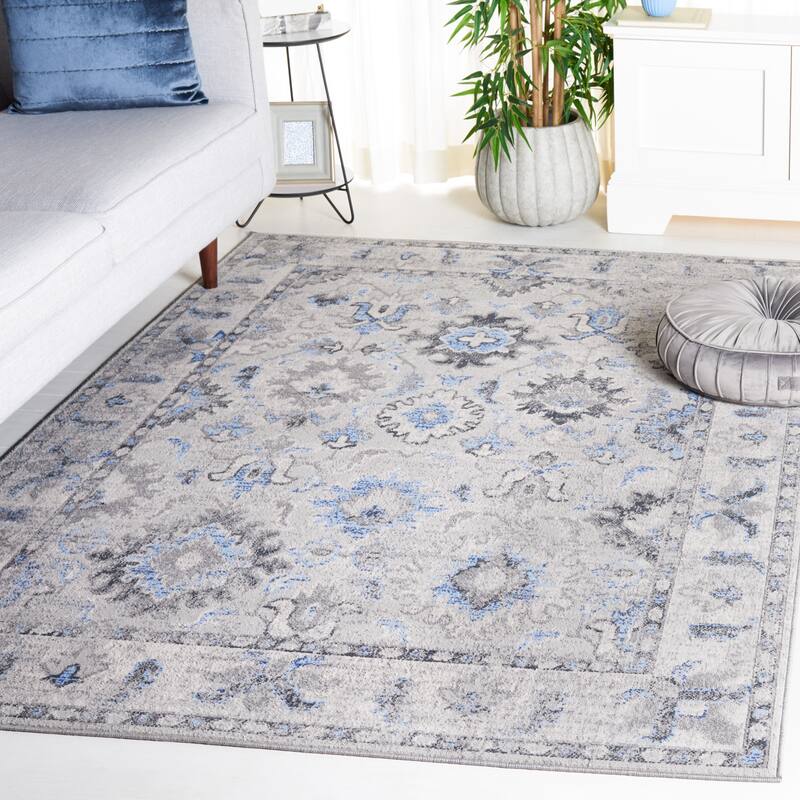 SAFAVIEH Odyssey Margaretha Vintage Oriental Rug - 5'3" x 7'6" - Grey/Blue