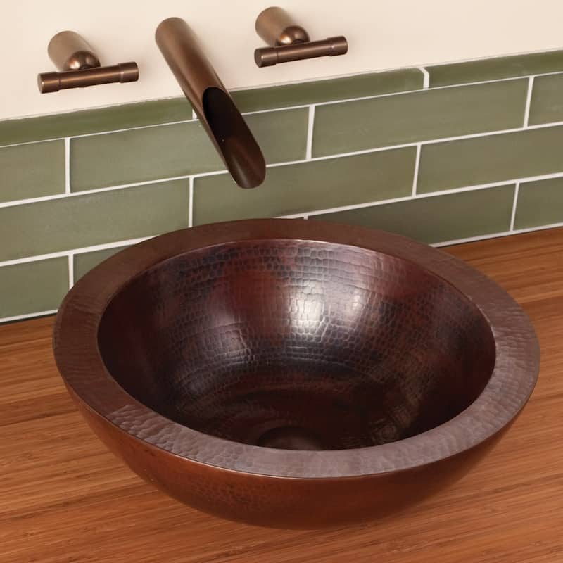 Native Trails Laguna 16" Copper Vessel Bathroom Sink
