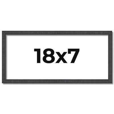18x7 Frame Brown Solid Wood Picture Frame - Complete Modern Photo