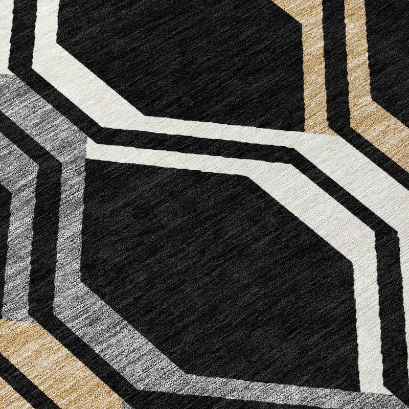Machine Washable Indoor/ Outdoor Contemporary Dimensions Chantille Rug