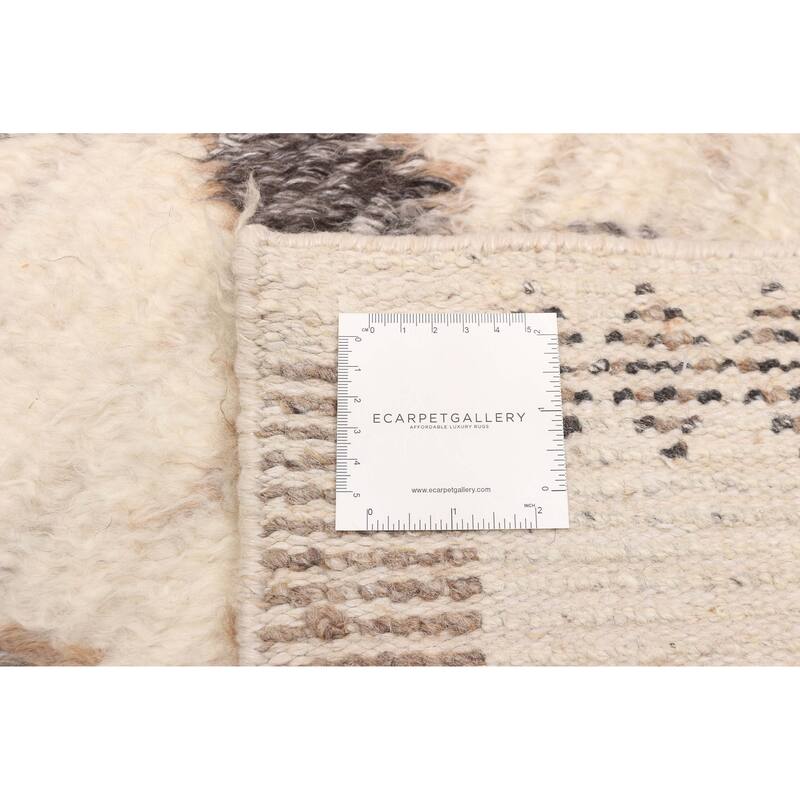 ECARPETGALLERY Hand-knotted Tangier Ivory Wool Rug - 8'0 x 10'2