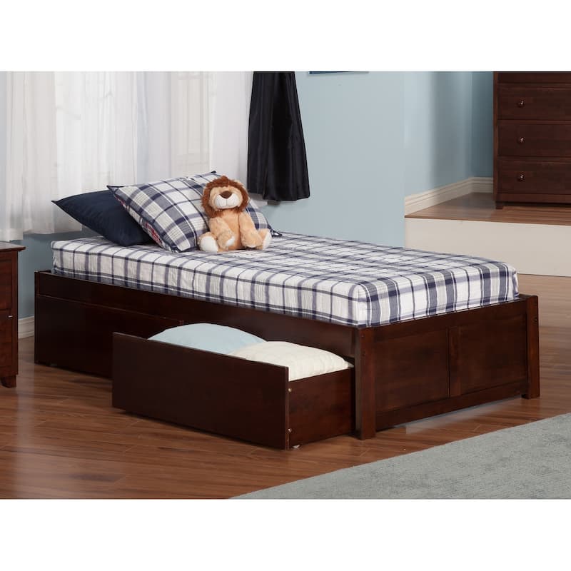 Platform Bed with Drawers & Charger - Modern Storage Bed Frame - Underbed Storage Solutions