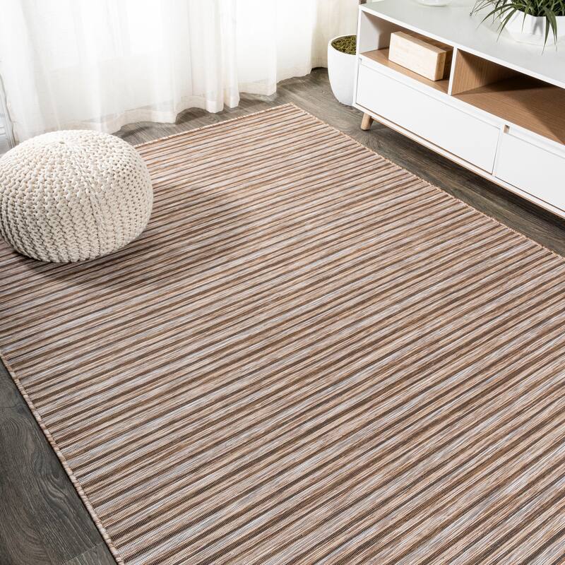 JONATHAN Y Finn Modern Farmhouse Pinstripe Area Rug