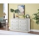 preview thumbnail 6 of 13, Suite Bebe Universal 6 Drawer Double Dresser White