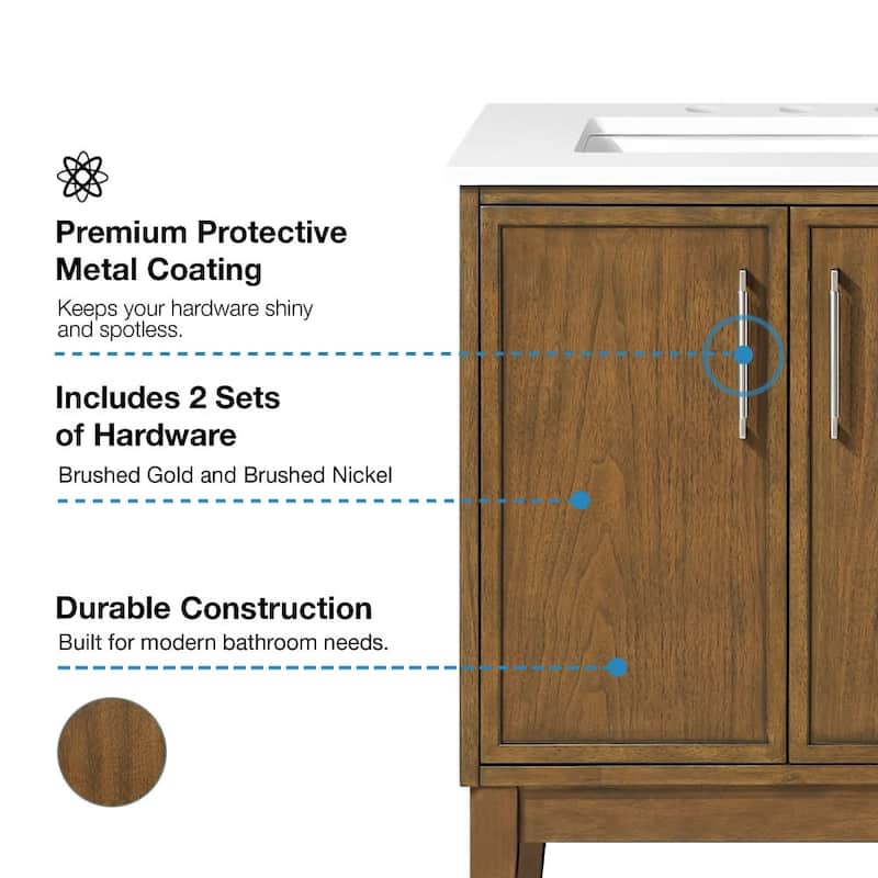 Ove Decors KIRA-42 Kira 42" Free Standing Single Basin Vanity Set with