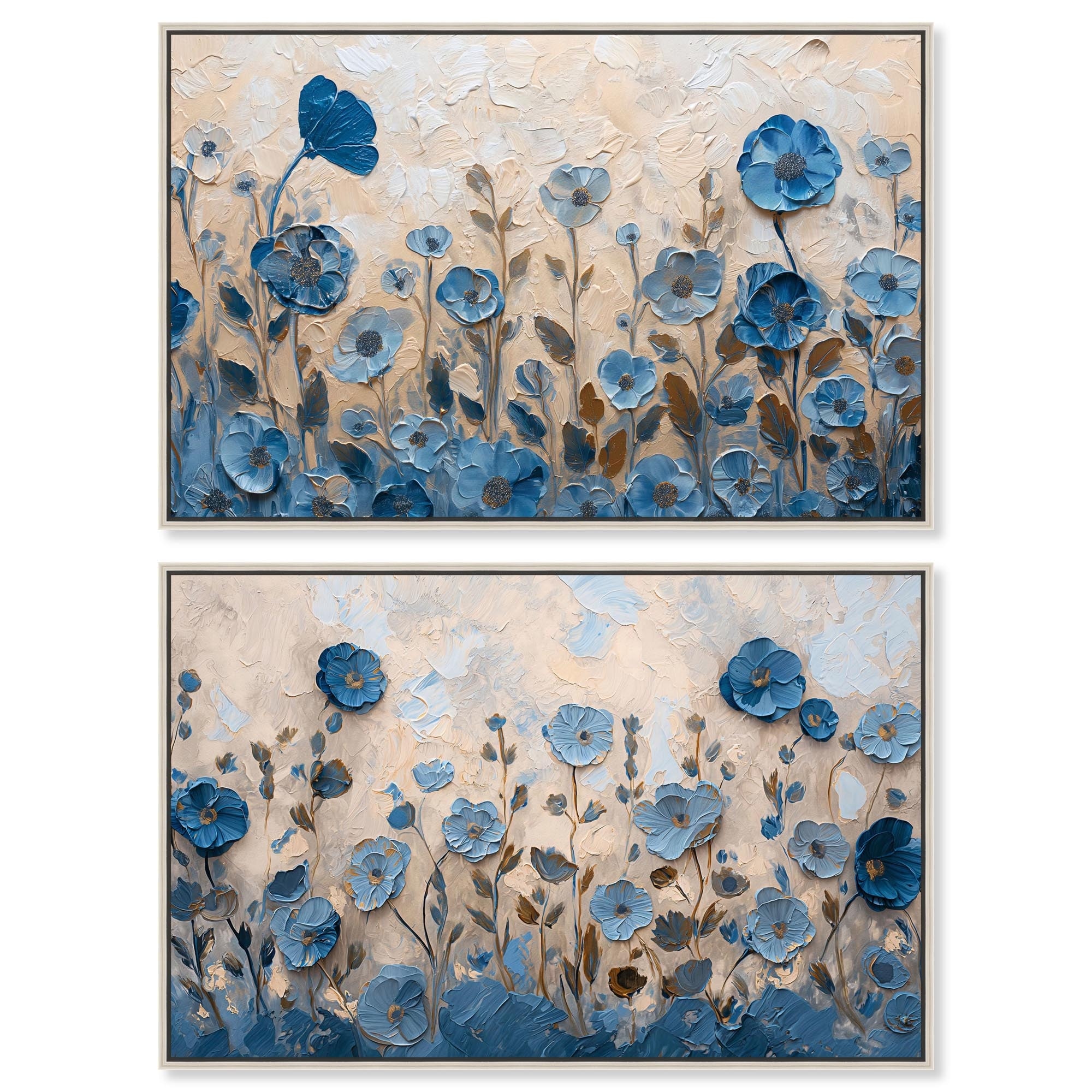 Curlean Flowers Set Canvas Set of 2 by Art Remedy