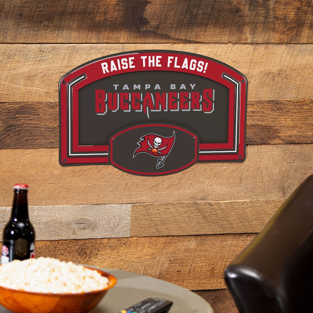 Tampa Bay Buccaneers Embossed Steel Wall Sign, 11" x 17"