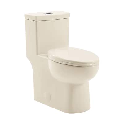 Chaux One Piece Toilet Dual Flush 1.1/1.6 Gpf In Bisque - 28.4" x 14.55" 29.5"