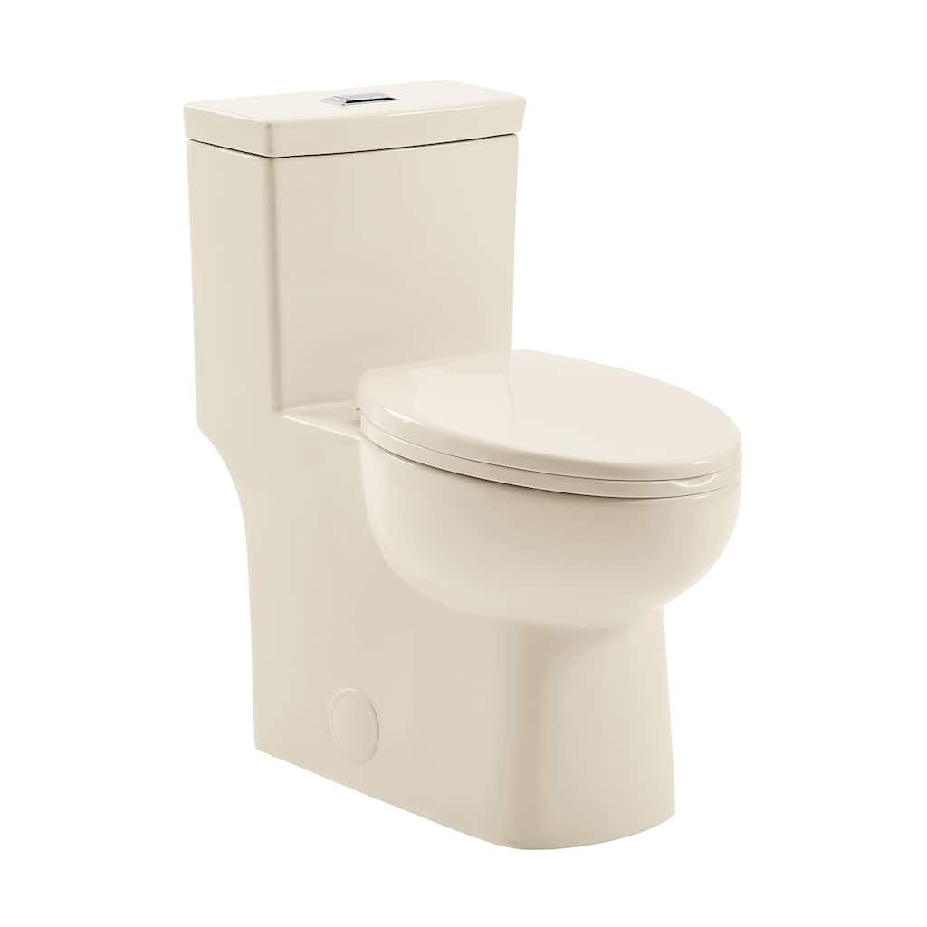 Chaux One Piece Toilet Dual Flush 1.1/1.6 Gpf In Bisque - 28.4" x 14.55" 29.5"