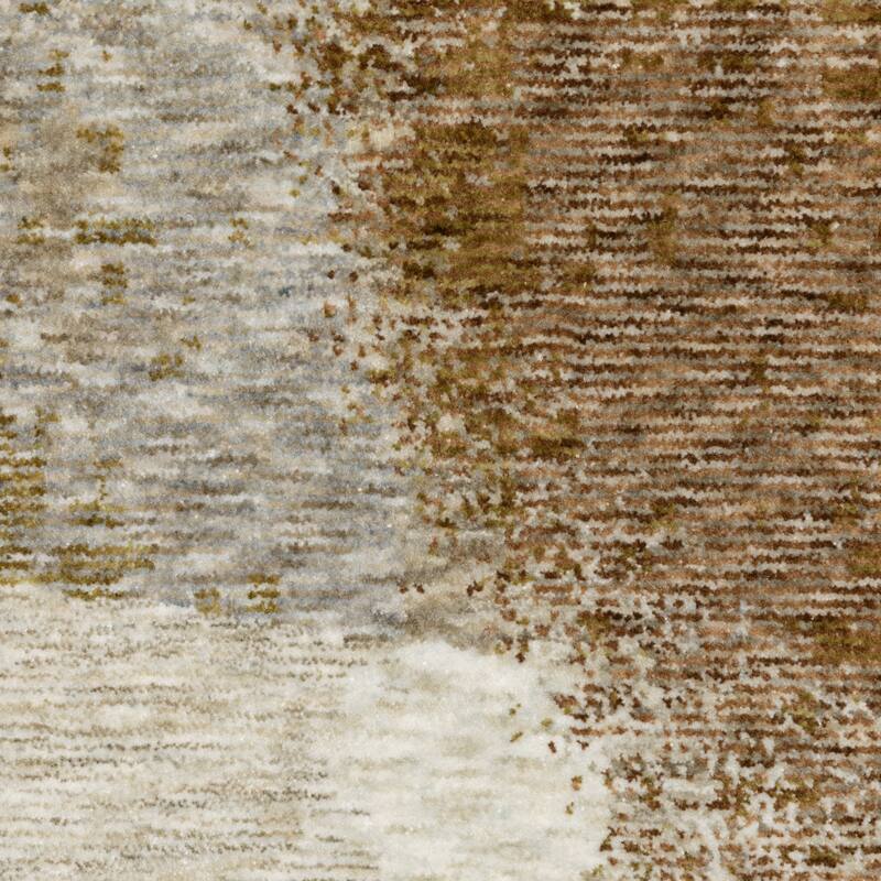 Style Haven Hendrix Soft Contemporary Abstract Beige/ Rust Fringe Edge Area Rug