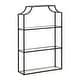 preview thumbnail 61 of 69, Kate and Laurel Ciel 4-tier Wall Shelf 20x30 - Black