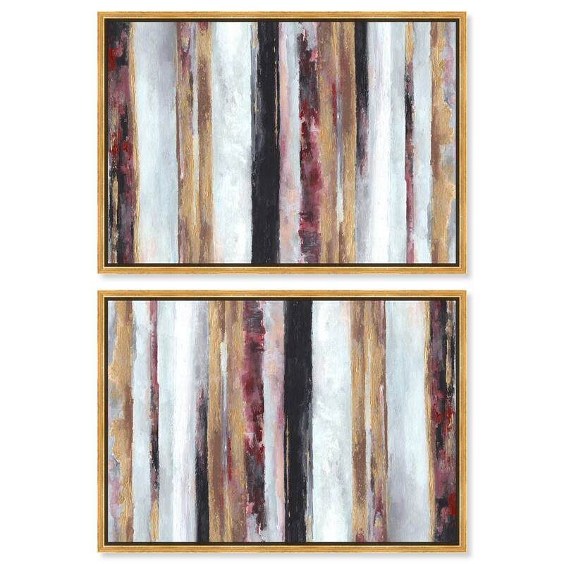 Golden Spark I Canvas by Art Remedy - 20" x 20" - Black