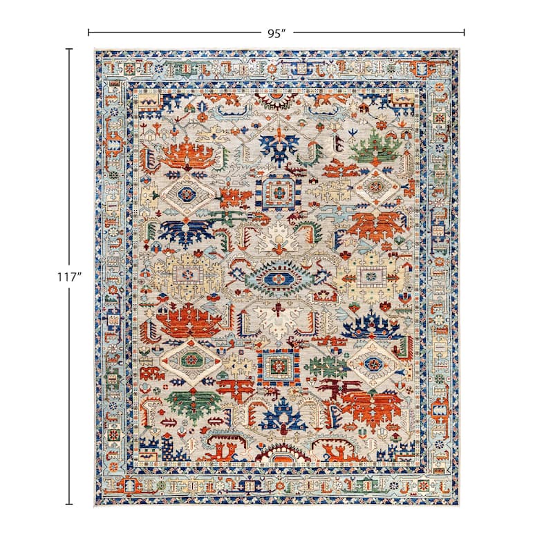 Serapi One-of-a-Kind Hand-Knotted Area Rug - Beige - 7' 11" x 9' 9"