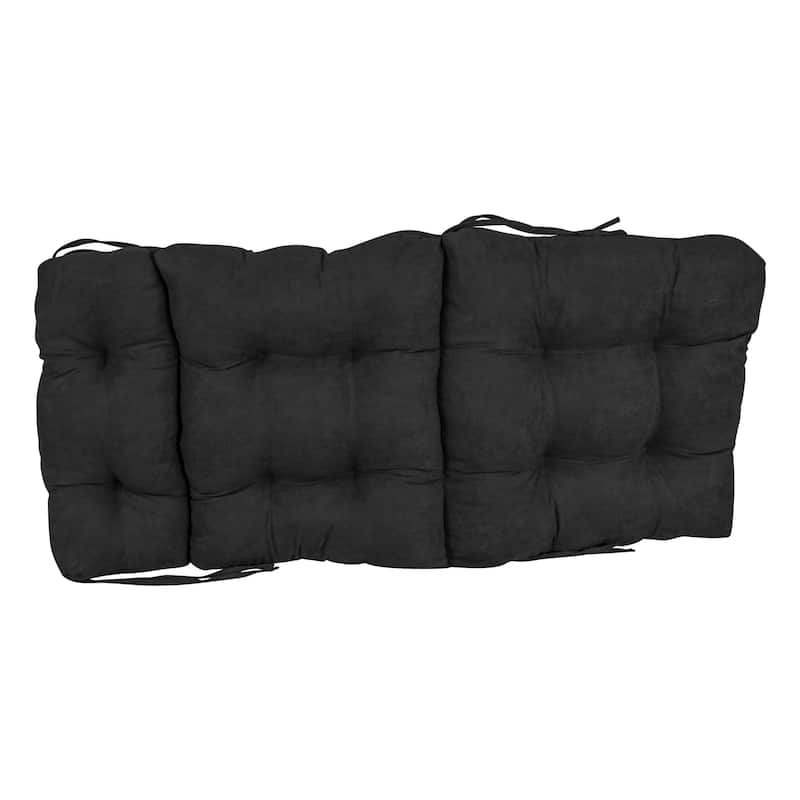 Multi-section Tufted Indoor Microsuede Seat/Back Chair Cushion (Multiple Sizes)