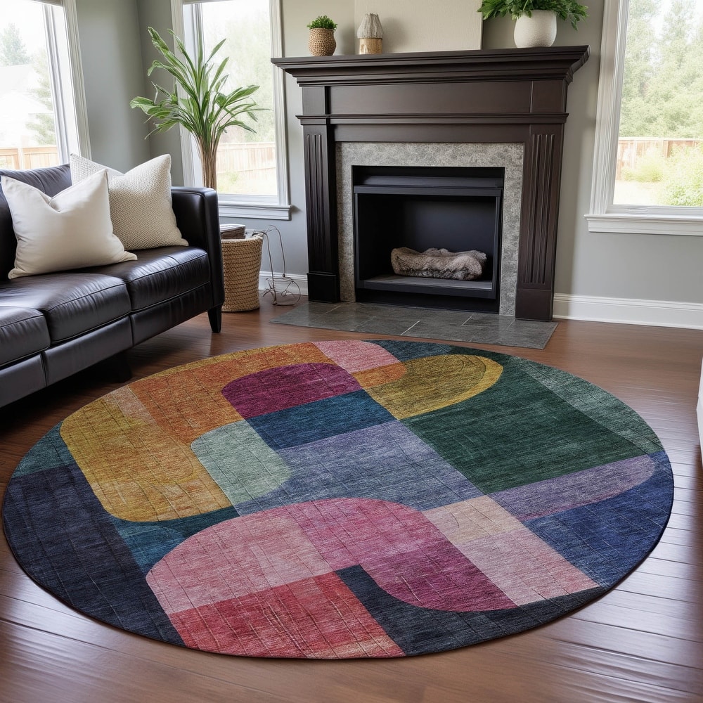 Premium Washable Super Soft Modern Retro Mayfield Rug