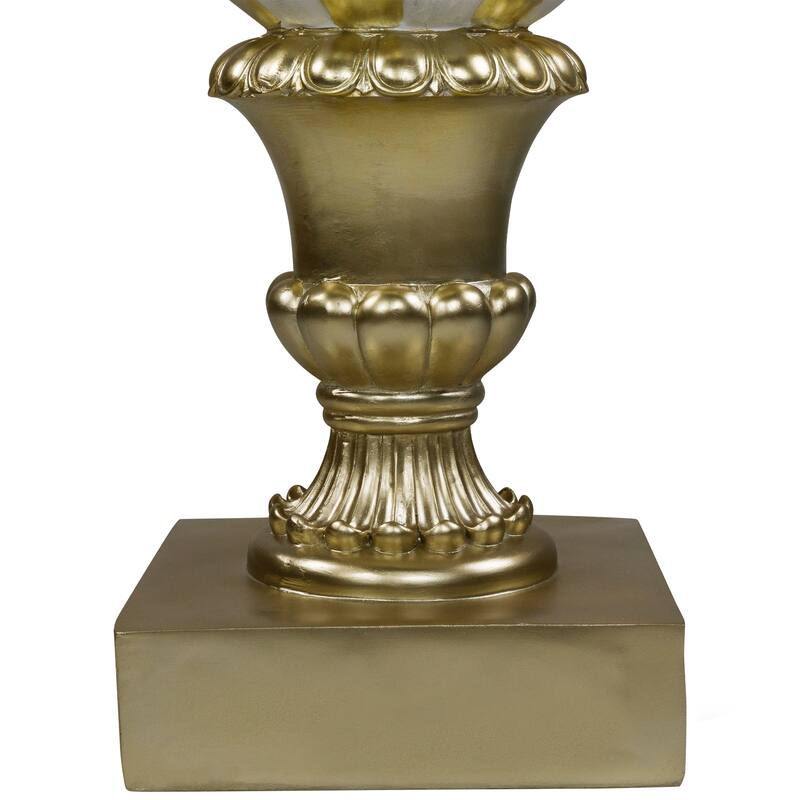 Ball Finial Commercial Size Christmas Decoration 48" - Gold and White