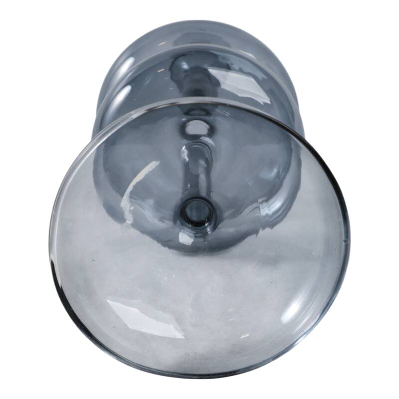 Modern Glass Retro Bubble Pillar and Taper Candle Holder Sleek Design
