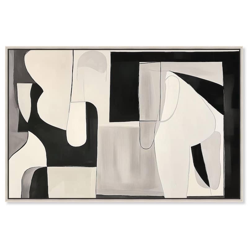Shadow Play I Canvas by Art Remedy - 54" x 36" - Silver
