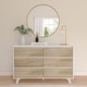 preview thumbnail 13 of 43, Plank and Beam Scandinavian 6-Drawer Dresser White/Blonde
