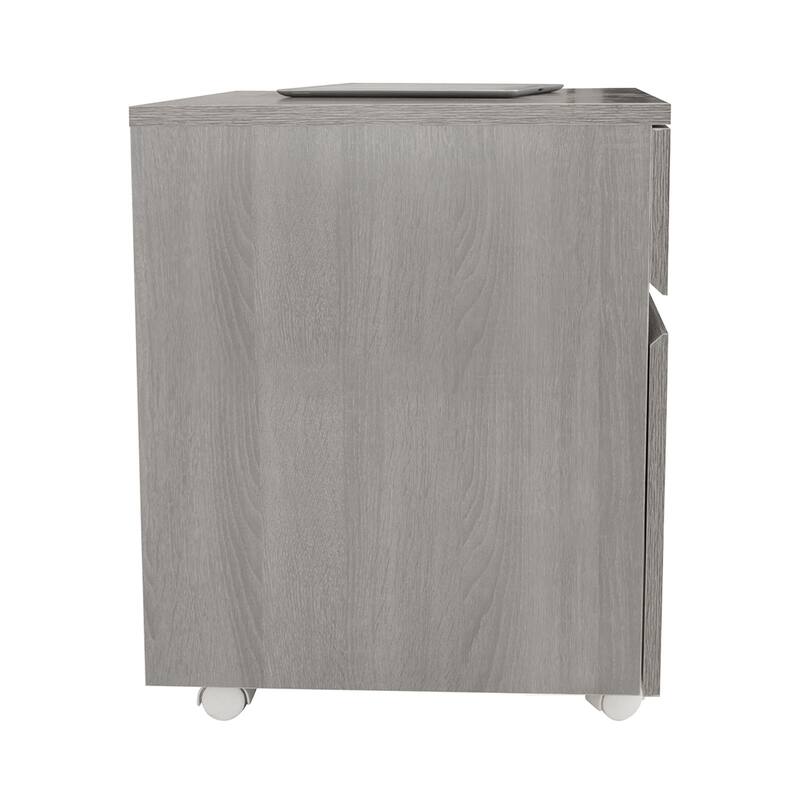 Techni Mobili Rolling Two Drawer Vertical Filing Cabinet with Lock and Storage