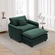 preview thumbnail 2 of 45, Organnice 40" Chenille Lounge Chair for Reading, Modern Couch Cozy Sofa Bed with Ottoman, Living Room Single Sofa Accent Chair