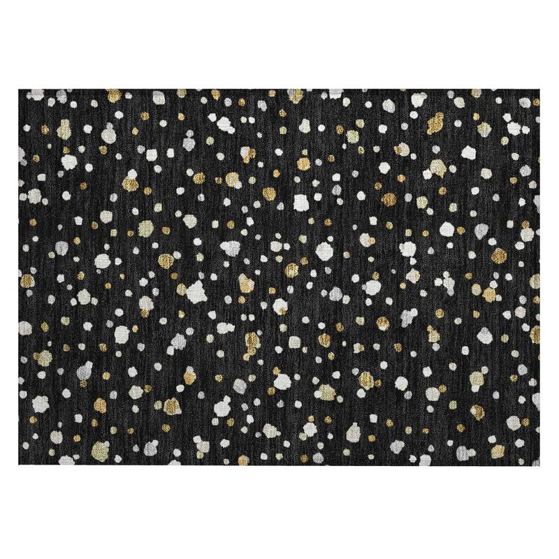 Machine Washable Indoor/ Outdoor Contemporary Sheinelle Chantille Rug