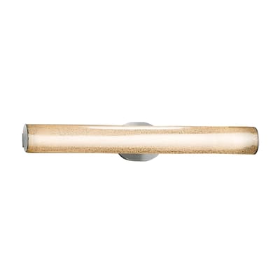 Justice Design Fusion Eliptical 30-inch Brushed Nickel ADA Wall/ Bath Bar, Mercury Shade