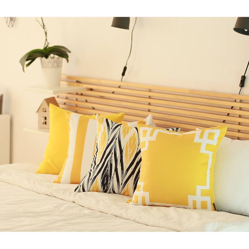 Geometric Greek Key Decorative Throw Pillow Cover