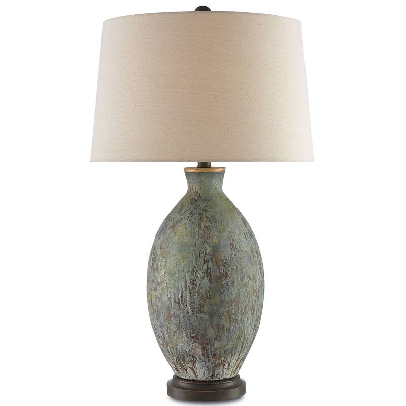 Currey & Company Remi Table Lamp - 30"h x 17"dia - 30"h x 17"dia - Green