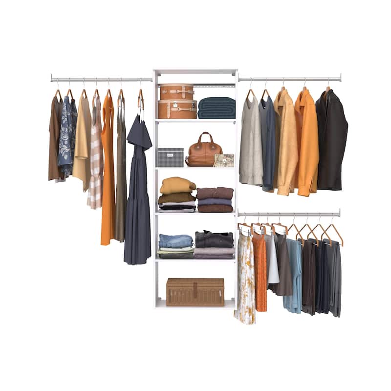 ClosetMaid SuiteSymphony 81 to 121-inch W Hanging Tower Closet Organizer