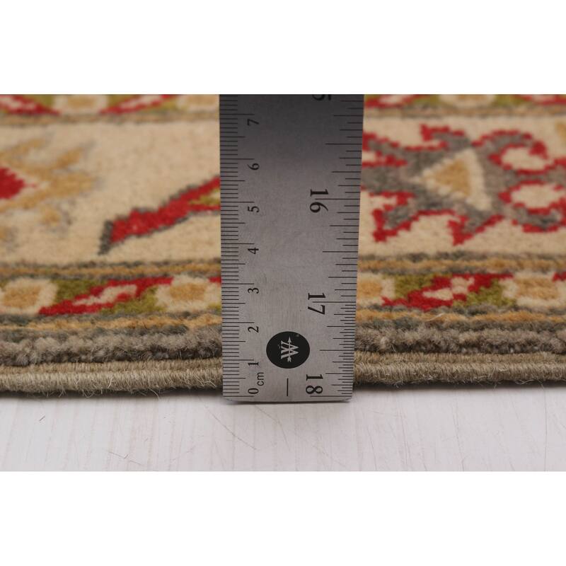 ECARPETGALLERY Hand-knotted Uzbek Ghazni Grey Wool Rug - 2'7 x 8'0