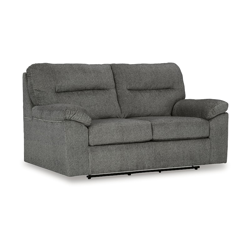 Signature Design by Ashley Bindura Mineral Glider Loveseat - 72" W x 42" D x 42" H