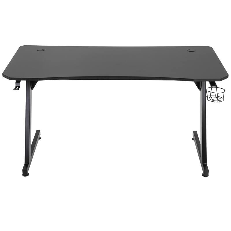 HomCom 55-inch Metallic Gaming Desk