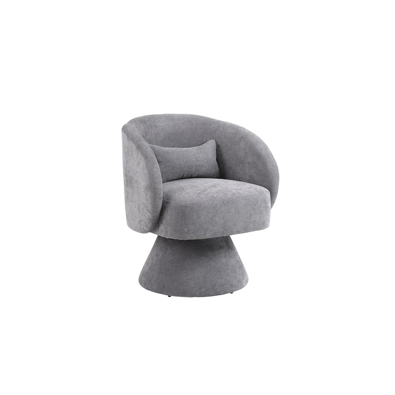 Modern 360 Degree Swivel Accent Chair Armchair, Comfy Velvet Barrel Chair for Living Room,Round Swivel Accent Chair Corner Chair