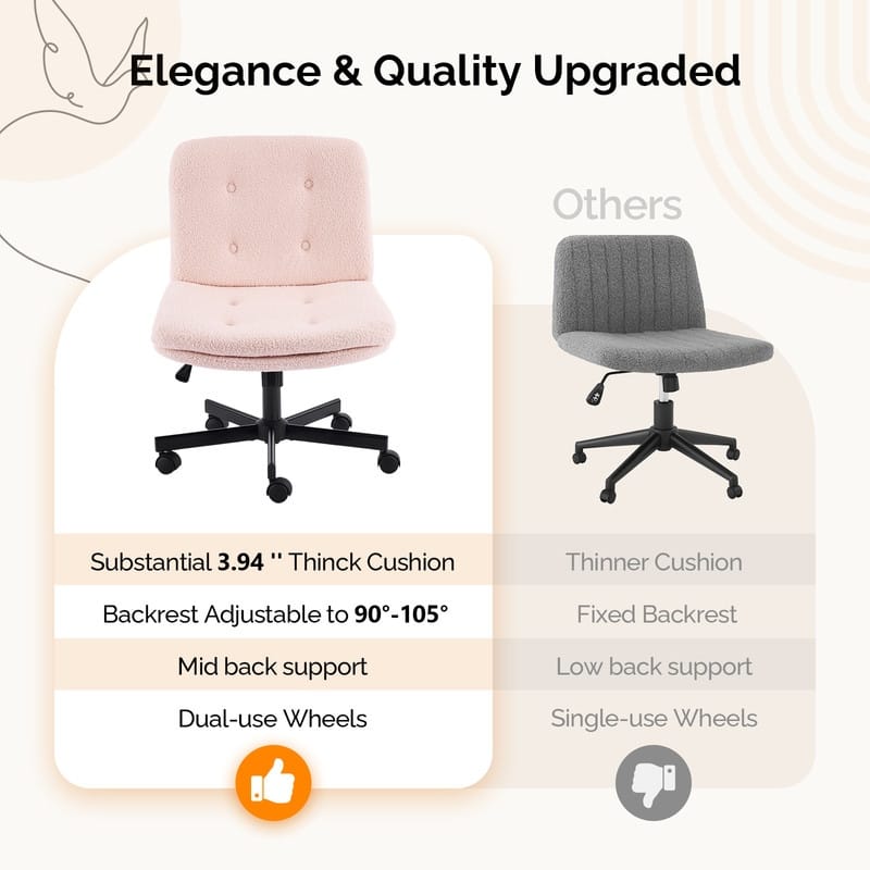 Tufted Teddy Fleece Swivel Chair With Reclining And Foot Studs
