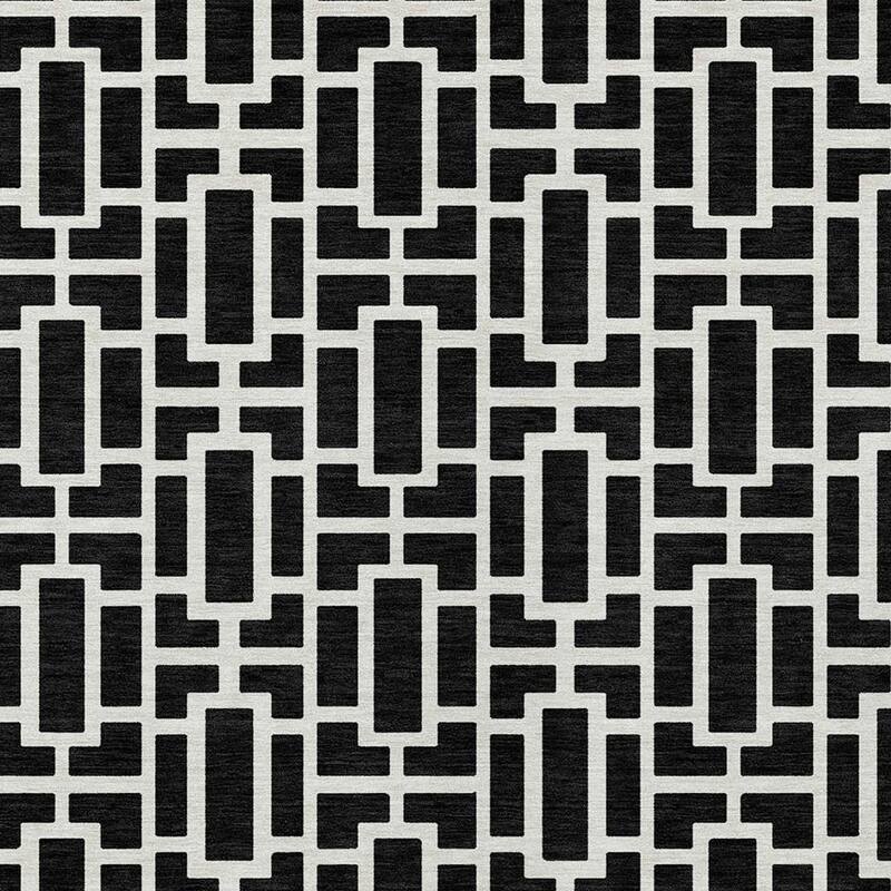 HomeRoots Geometric Transitional Rectangle Outdoor Rug