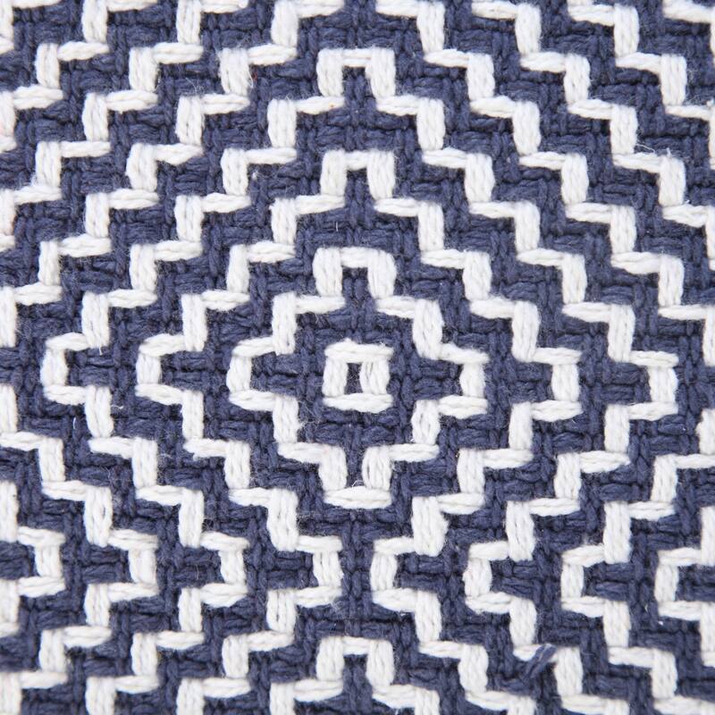 Sevita Diamond Delight Woven Geometric Throw Pillow