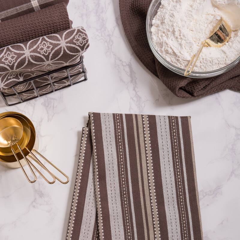 DII Assorted Kitchen Dishtowel & Dishcloths (Set of 5)