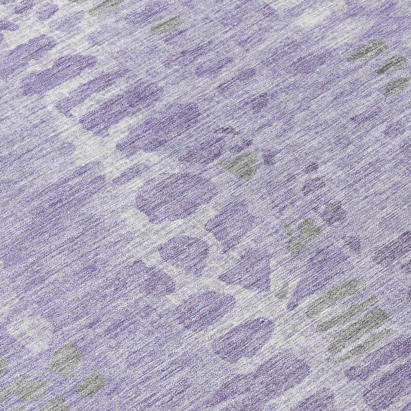 Machine Washable Indoor/ Outdoor Modern Imprints Chantille Rug