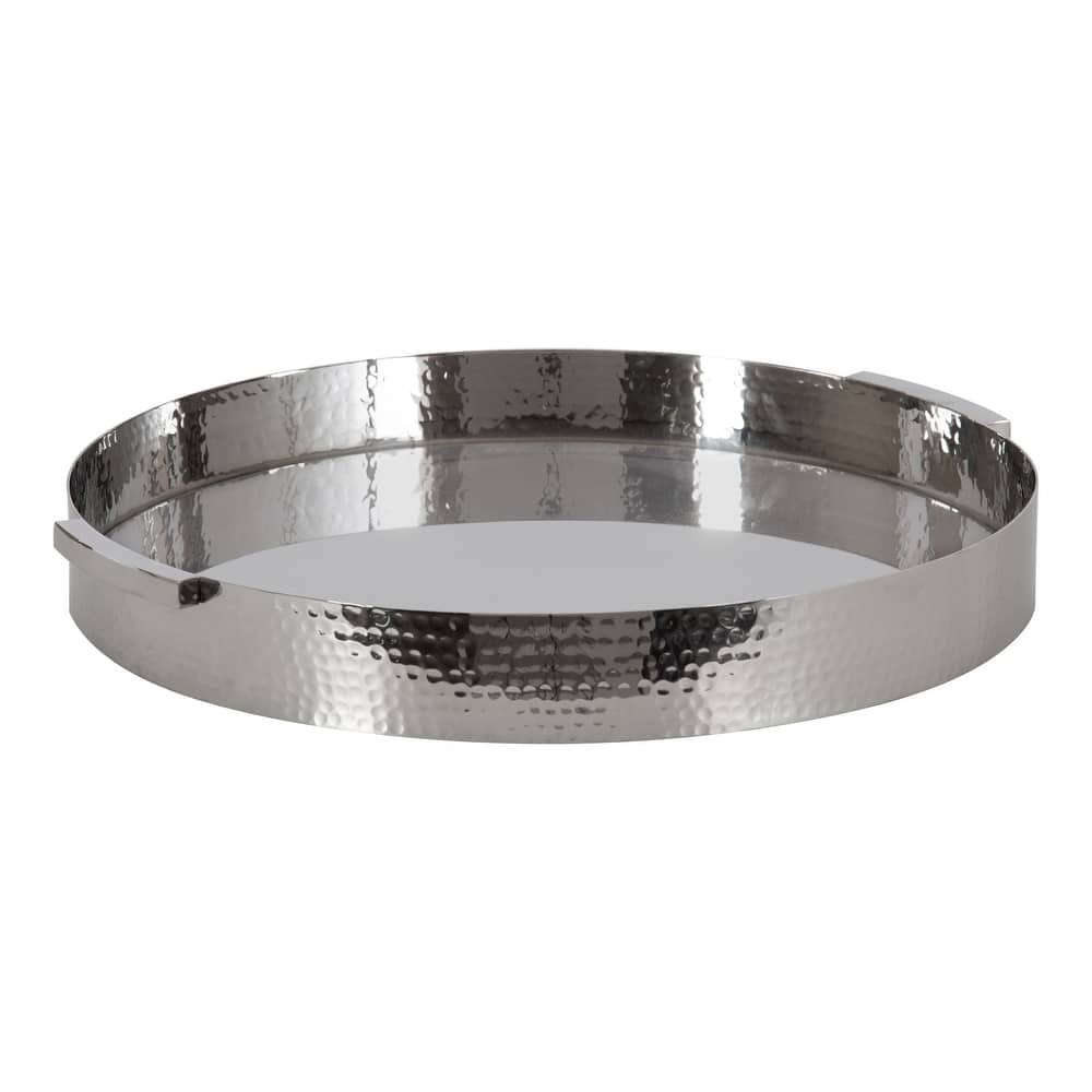 Kate and Laurel Samana Round Metal Tray