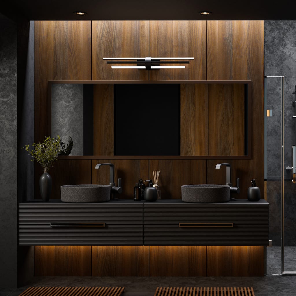 Melody 22in LED Bath Vanity & Wall Light 3000K