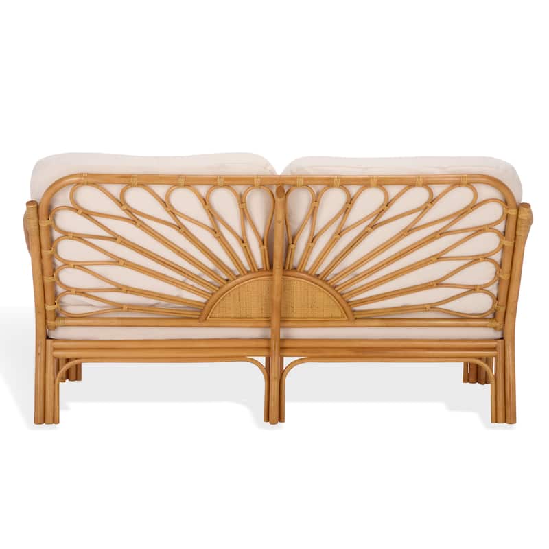 SAFAVIEH Couture Isaias Rattan Loveseat - 71"W x 36"D x 36"H
