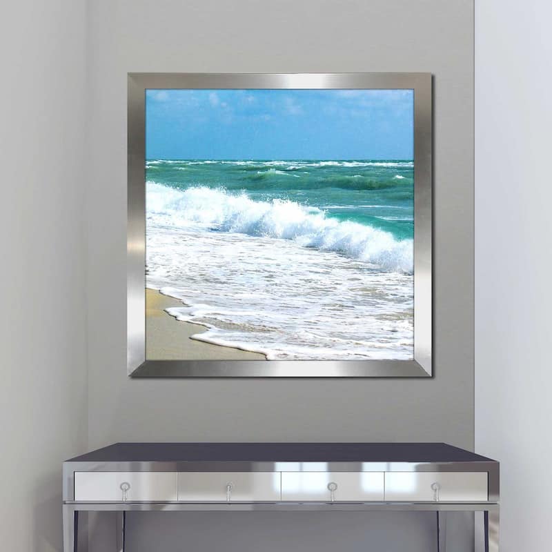 "Teal Surf I" by Nicholas Biscardi Print on Acrylic