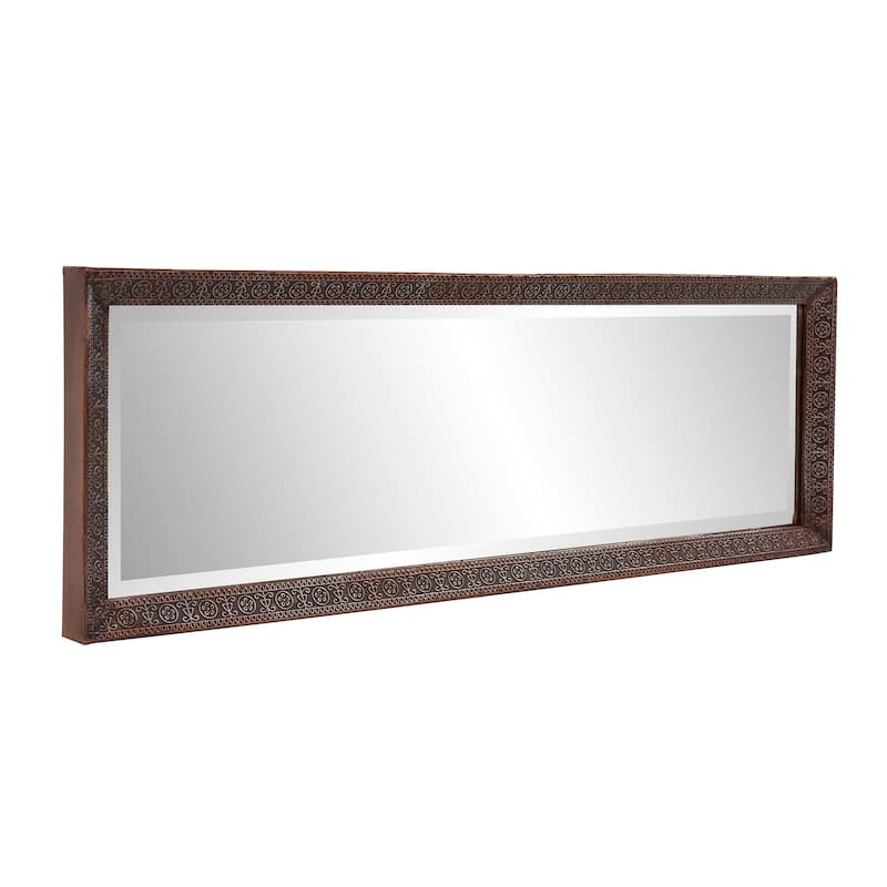 Allan Andrews Bronze Rectangular Full Length Dressing Mirror with Hand Crafted Metal Frame - 12W X 36H X 1.1/2T
