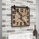 preview thumbnail 8 of 16, Brown MDF Industrial Wall Clock No Theme 27 x 24 x 2 - 24 x 2 x 27
