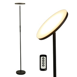 LED Floor Lamp with Adjustable Color Temperature and Remote 