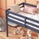 preview thumbnail 30 of 36, Solid Rubber Wooden Twin Loft Bed with Ladder