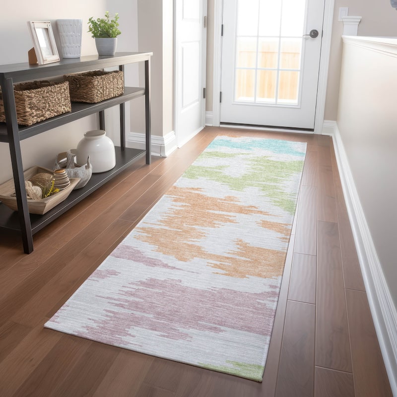 Premium Washable Super Soft Modern Chic Mayfield Rug - White - 2' 3" x 7' 6" - Runner