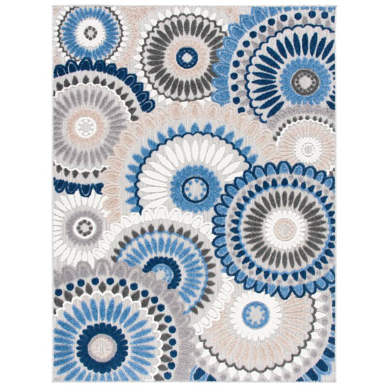 SAFAVIEH Cabana Mrinal Indoor/ Outdoor Waterproof Patio Floral Rug